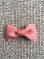 Baby Haarspeldje met Strik - 2 haarspeldjes - Meisjes Haaraccessoires - Oudroze