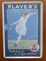 Player's Navy Cut Tobacco & Cigarettes - Metalen reclamebord - Wandbordje - 15x10cm