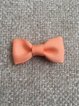 Baby Haarspeldjes met Strik - 2 Haarspeldjes - Meisjes Haaraccessoires - Peach Pink