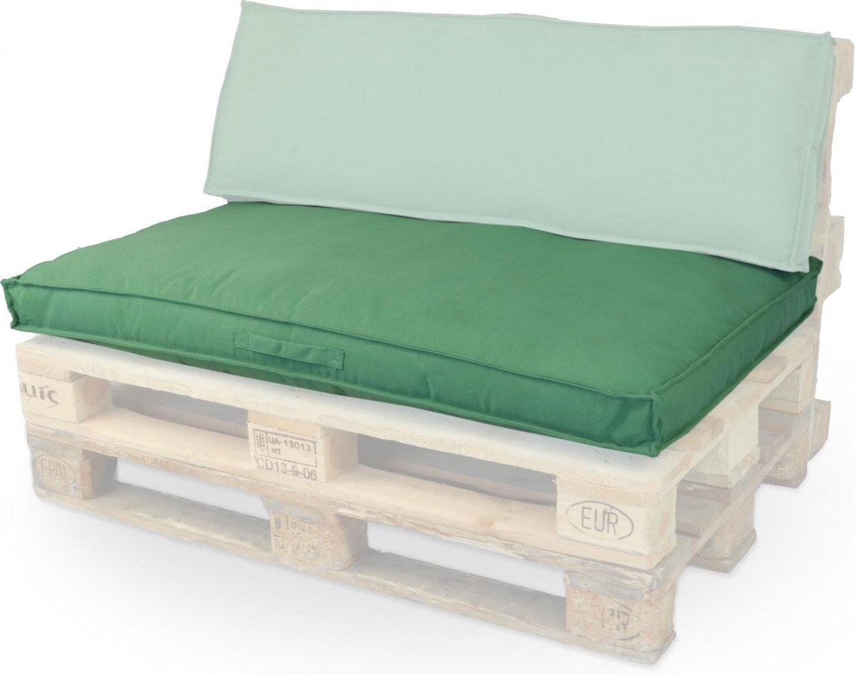 Unique Living Palletkussen Zitkussen Luanda Haag Groen 120x80cm