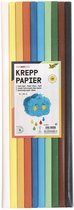 Folia Crepepapier Knutselpakket A040162 - 10 kleuren incl schaar en lijm