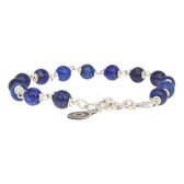 Bela Donaco Armband Wrap Wire B6 – Lapis Lazuli – Sterling Zilver