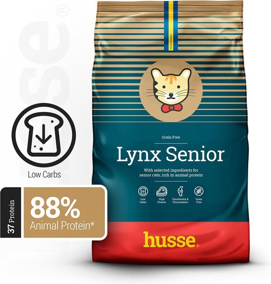 Husse Opus Lynx senior graanvrij kattenvoer – 7 kg