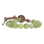 Bela Donaco Armband Basic B8 -Peridot – Naturel leder