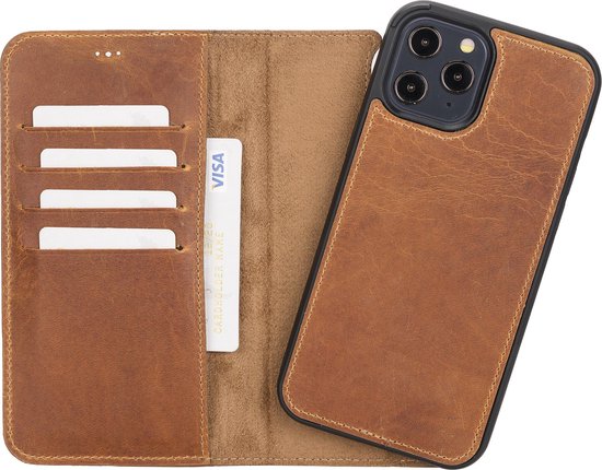 iPhone 12 hoesjes leer - Gratis verzending