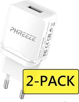 2x Oplader iPhone - Premium USB Lader |  Apple iPhone 11 Pro Max / 11 / 11 Pro / XS Max / XS / XR / X / iPhone 8/ 8 Plus/ iPhone SE / iPhone 7 / iPhone 7 Plus / iPhone 6 Plus / iPhone 6 / iPh