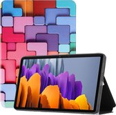 Samsung Galaxy Tab S7 T870/T875 Kleurrijke geometrie Beschermende Hoes Tablet Case Hoes Hoesje Book Case Cover