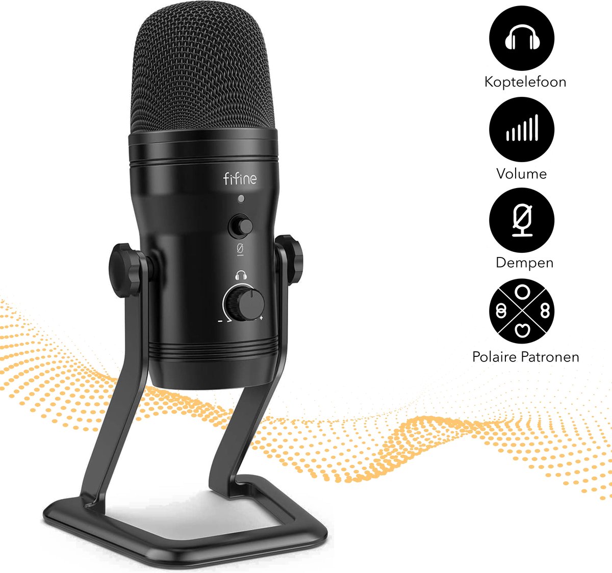 Microphone Fifine K690 - Microphone USB professionnel pour les
