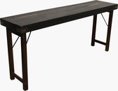 Consoletafel - InteriZO! - Sidetable - Inklapbaar - Zwart - 170 cm
