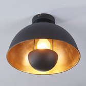 Lindby - plafondlamp - 1licht - metaal - H: 26 cm - E27 - , mat goud