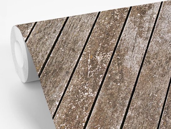 Lattes de bois comme fond d' fotobehang