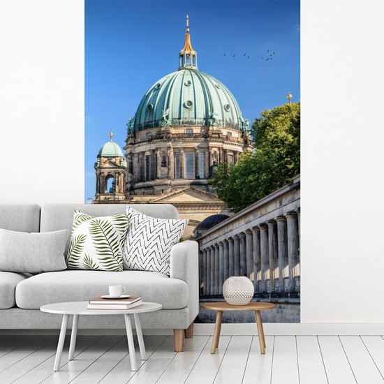 Papier peint photo vinyle - Berliner Dom en Allemagne près de l'île aux musées largeur 150 cm x hauteur 220 cm - Tirage photo sur papier peint (disponible en 7 tailles)