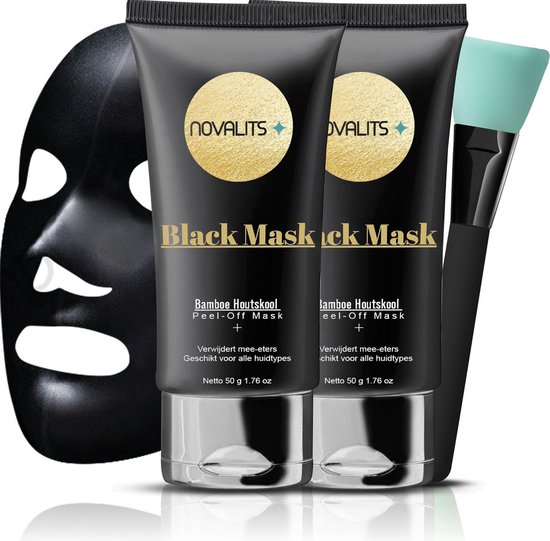 Novalits Black Mask Peel Off - Natuurlijke Ingrediënten - Black head - Anti  acne - 50... | bol.com
