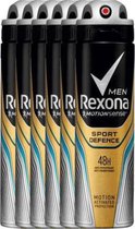 Rexona MEN 48H Deo Spray Anti-Transpirant Spray - Sport Defence - Voordeelverpakking 6 x 150 ML
