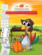 Thanksgiving activity Book for Kids, Toddlers and Preschoolers