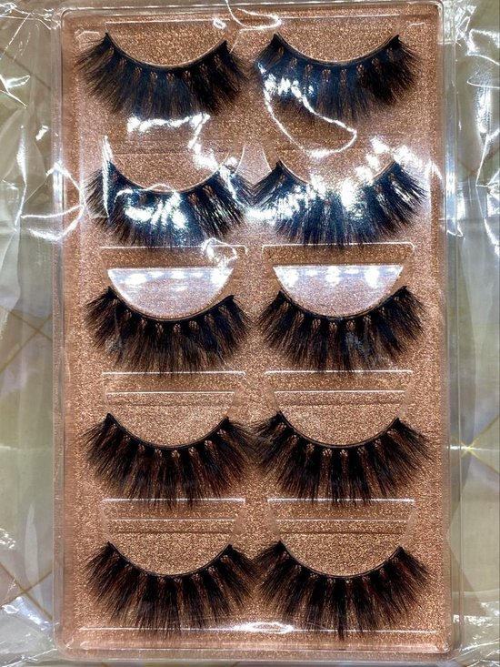 5-pack Nep Wimpers - 5-Pack False Eyelashes - High Quality - Non-Cruelty - #SL08