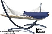 COLUMBIAANSE Hangmat met standaard – 2 persoons – VERZINKT METALEN frame tot 220 kg - WEERBESTENDIG - Grande Premium Panama