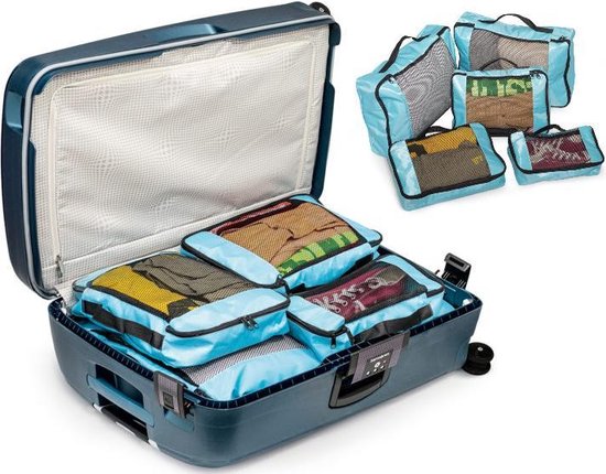 Aardewerk Altijd dividend Wonder Worker Trip - Luxe Packing Cubes Set - Koffer Organiser Reistas Pack  Cube -... | bol.com