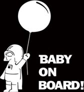 Star Wars Baby on Board sticker (wit)| Auto