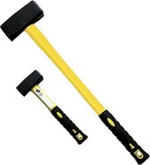 JBM Tools | Rubber houten hammer met fiberglas greep 4kg