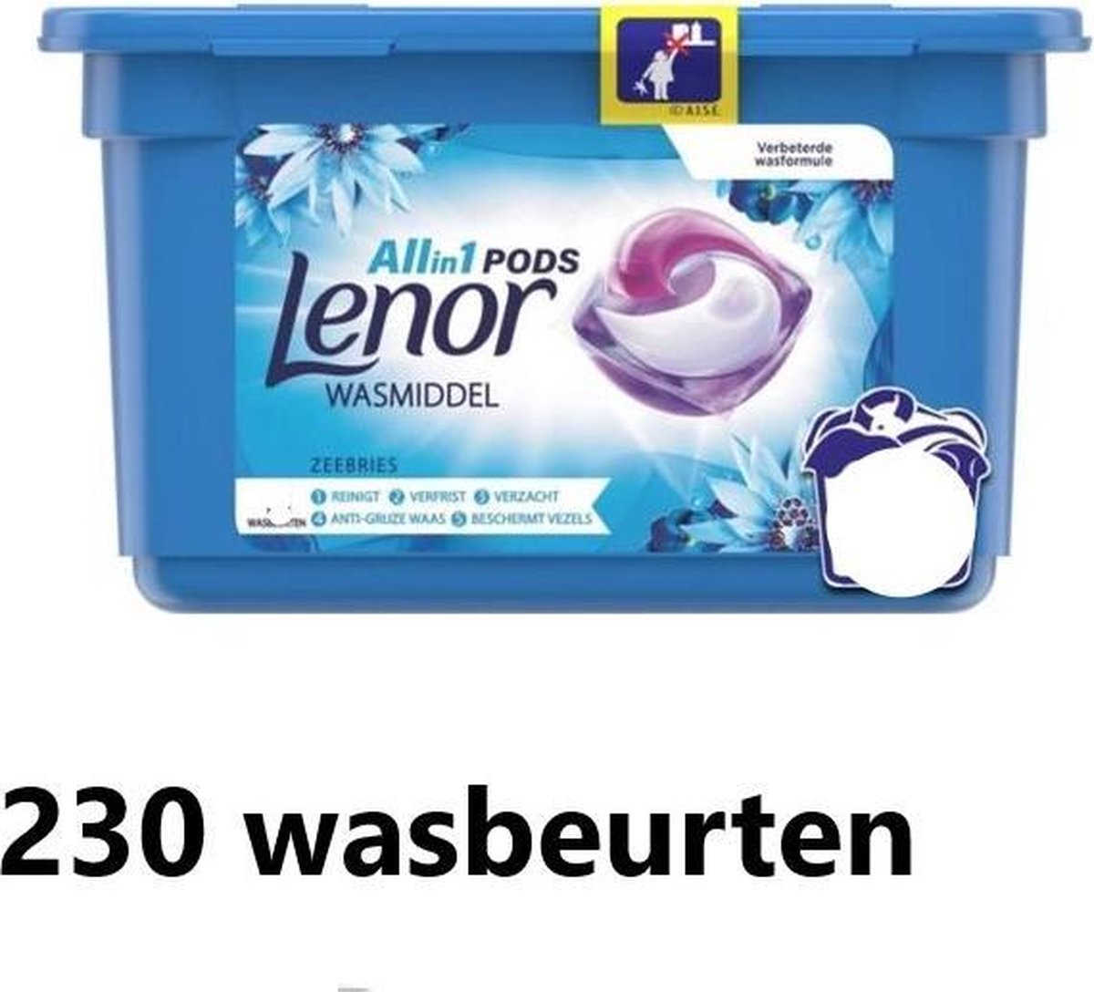 Goedkoopste Lenor Pods - Zeebries - Jaarbox 230 capsules