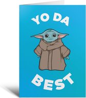 Verjaardagskaart - Star Wars - Baby Yoda - Kinderen - Scholieren - Fantasy - Cadeau - Vriend