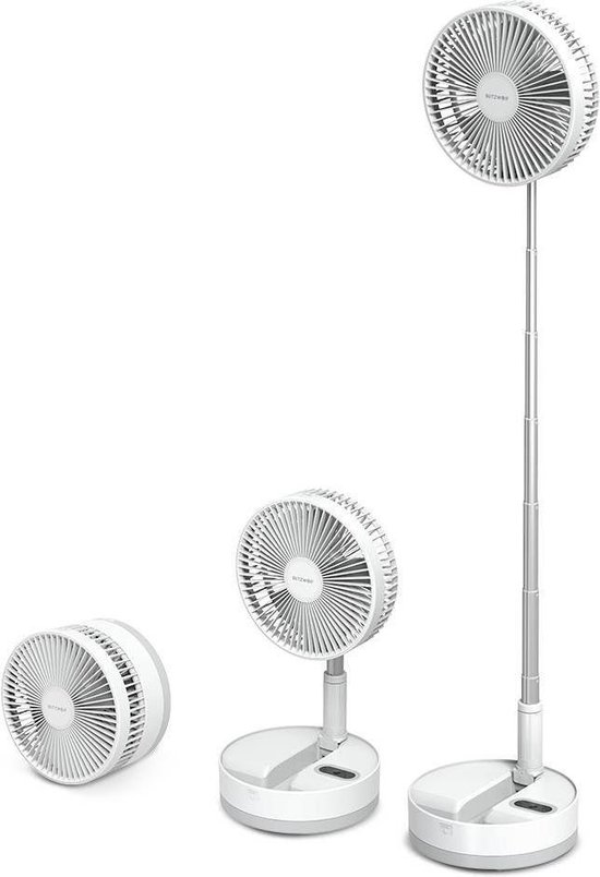 Opvouwbare ventilator met afstandsbediening - BWFUN7- wit - BlitzWolf |  bol.com