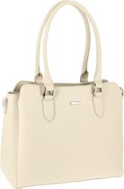 David Jones Dames Handtas  met 3 vakken - Beige