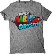 T-Shirt - Super Mario Odyssey Earth Logo - XL