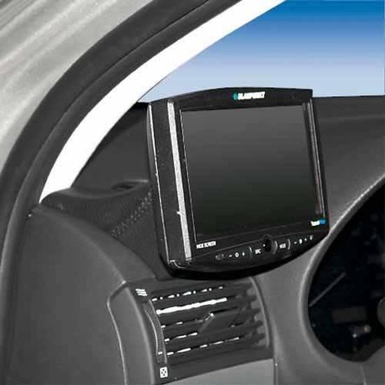 KUDA Console Per Navigatore Toyota Avensis (04/03-07/06) - Montaggio Su Colonna, Vera Pelle Nera, Testata TÜV