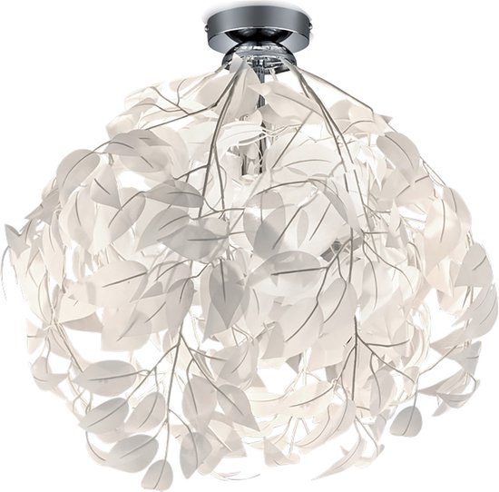 LED Plafondlamp - Plafondverlichting - Trion Lovy - E27 Fitting - 1-lichts - Rond - Glans Chroom - Aluminium