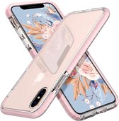 Apple iPhone X & XS Hoesje Roze - Anti Shock Gel Armor Back Cover Case