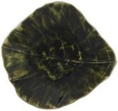 Costa Nova Riviera - vaisselle - dip bowl leaf - vert foncé - faïence - set de 6 - H 2.9 cm