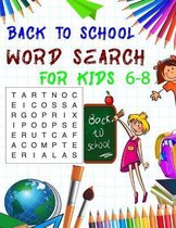 Back To School Word Search For Kids 6-8