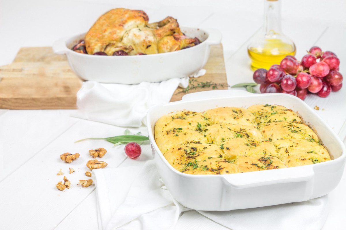 Pyrex Signature Ovenschaal Vierkant - Keramiek - 22x22 cm - Wit — cadeau in Kookcadeaus - foto 2