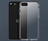 HB Hoesje Geschikt voor Apple iPhone 7 Plus & 8 Plus Zwart - Anti Shock Gel Armor Back Cover Case
