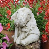 Betonnen tuinbeeld - betonnen olifant