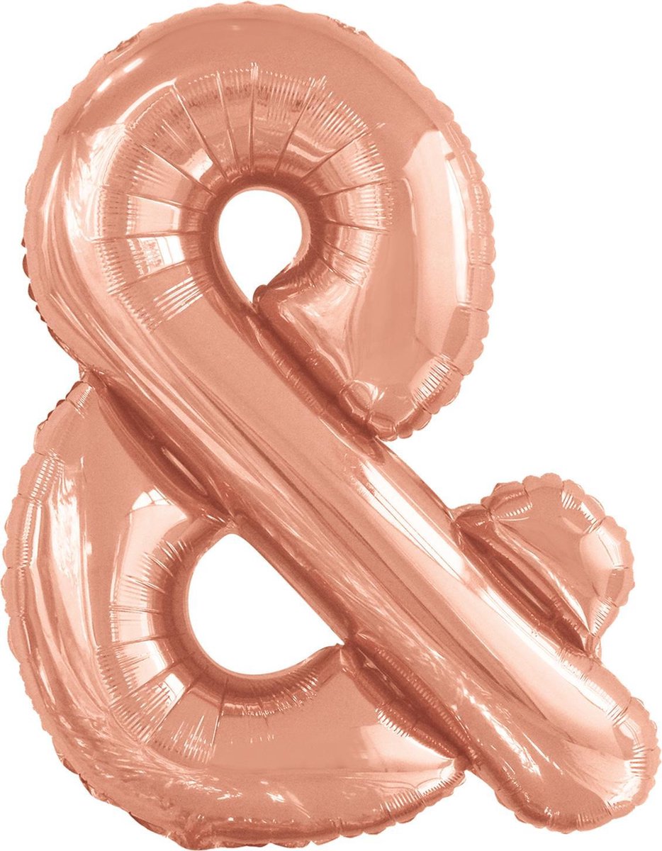 Amscan Folieballon Symbool & 92 X 108 Cm Roségoud