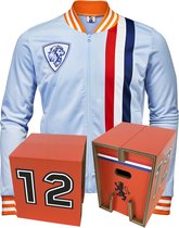 Cartoseat Fold Oranje + retrojack XL Oranje / Olympische Spelen 2021 / supporter kruk / zitkruk