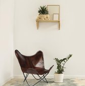 Vlinderstoel Bruin - Echt koeienleer - Butterfly chair