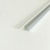 1m aluminium profiel voor LED-strip ondoorzichtige witte kap