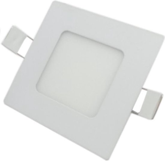 Inbouwspot-LED Paneel 3W 120 ° Extra Plat Vierkant WIT - Wit licht - Overig - wit - Wit Neutre 4000K - 5500K - SILUMEN