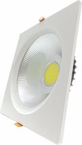 Inbouwspot LED COB Vierkant 40W 235mm - Koel wit licht
