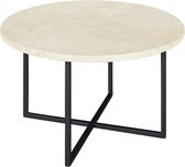 Marmeren Salontafel Rond - Crema Marfil Beige - 80 cm  - Gepolijst