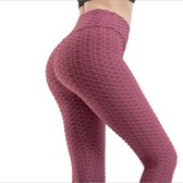 Tiktok Legging van Festivalleggings - Paars - Maat L - High Waist - Ademend - Zachte Stof