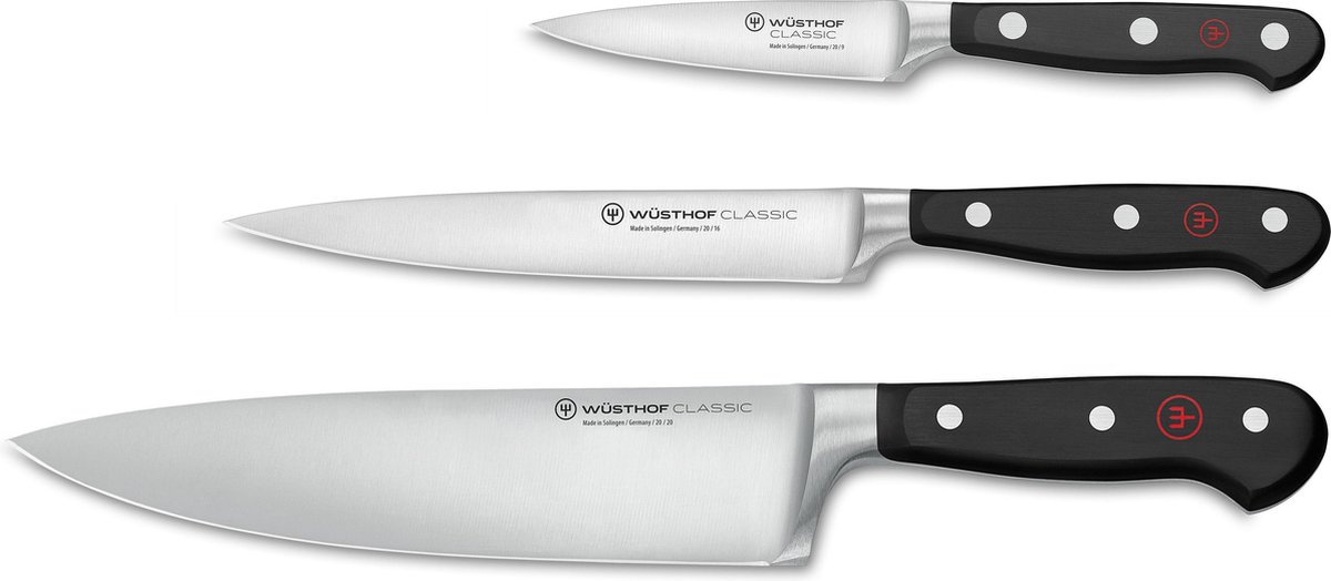 Wusthof Classic Set de 3 couteaux Set de couteaux de chef Couteau de chef  20 cm... | bol.com