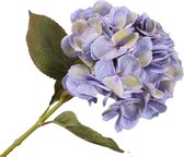 Silk-ka Zijden Bloem-Kunst Bloem Hortensia Tak Zijde Lavendel lengte 65 cm