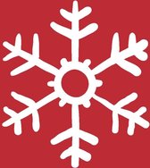 Duni Servetten Red Snowflakes 24cm