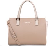 Lancaster Paris Handtas - Leer - Nude /Roze /Multi