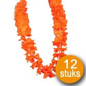 Oranje Versiering | 12 stuks Oranje Krans Hawaii